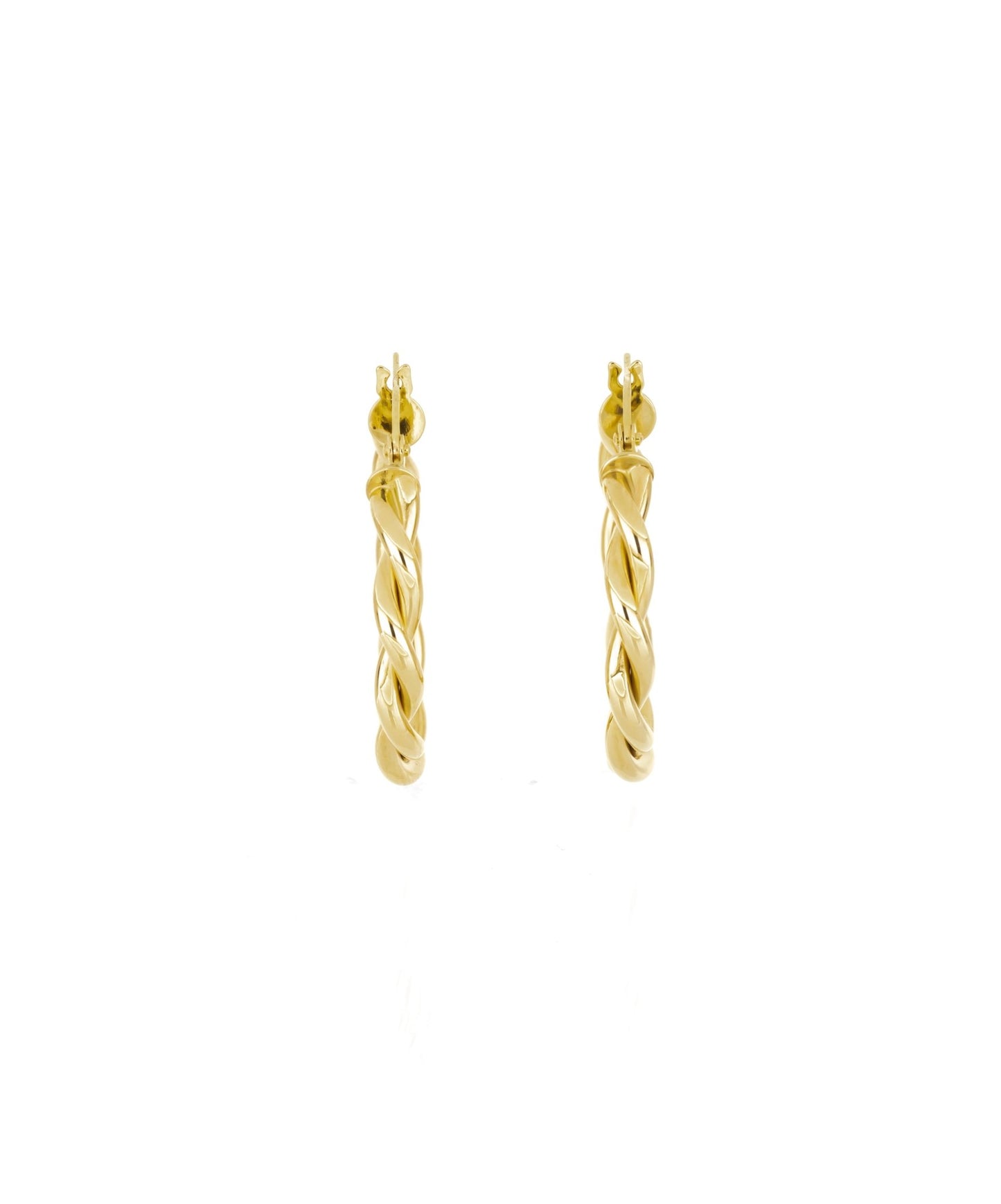 The Twisted Hoops - Leonora Gold Jewelry
