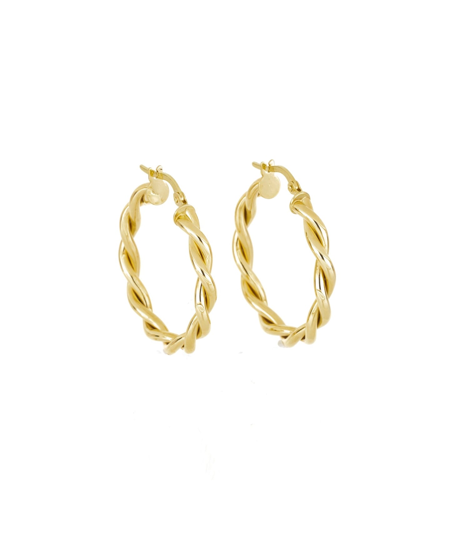 The Twisted Hoops - Leonora Gold Jewelry