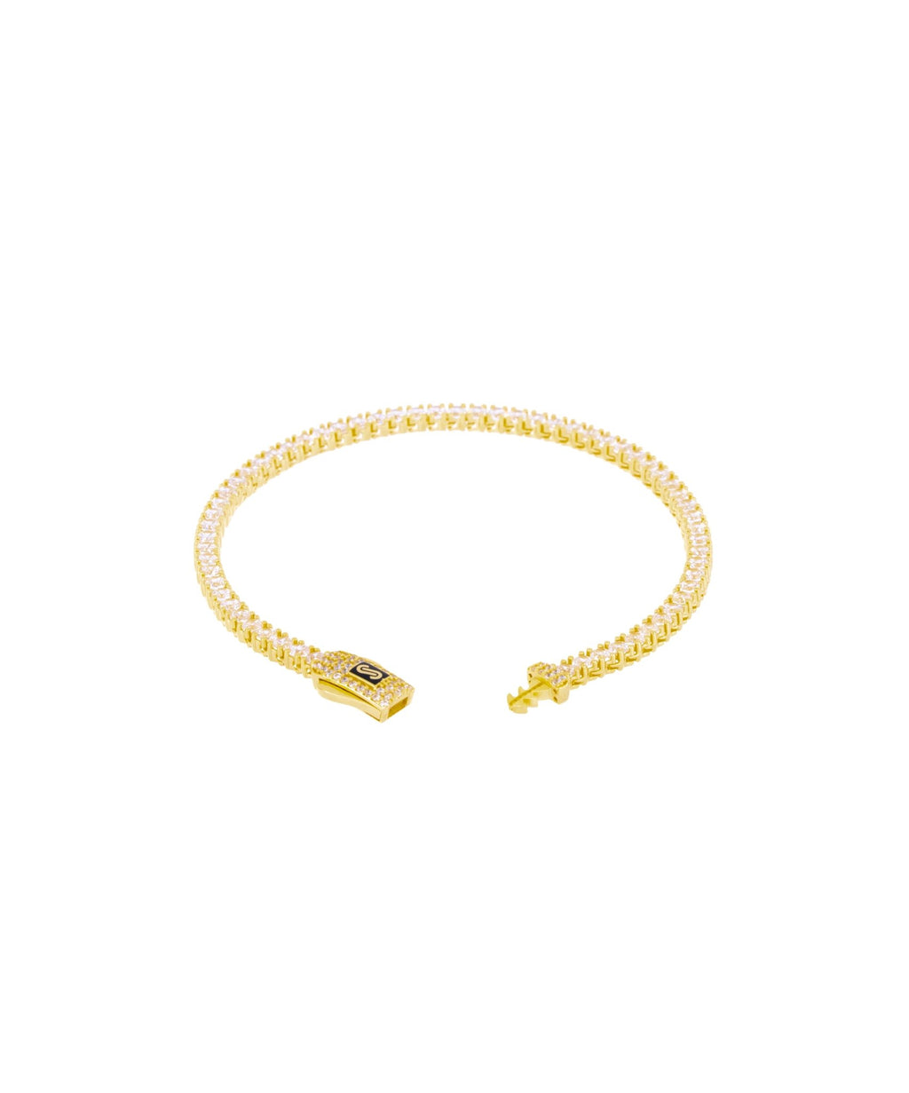 Tennis bracelet by Mônaco Chain - Leonora Gold Jewelry