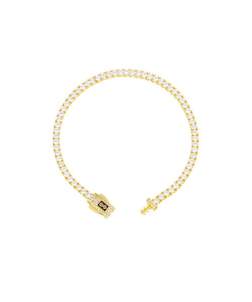 Tennis bracelet by Mônaco Chain - Leonora Gold Jewelry