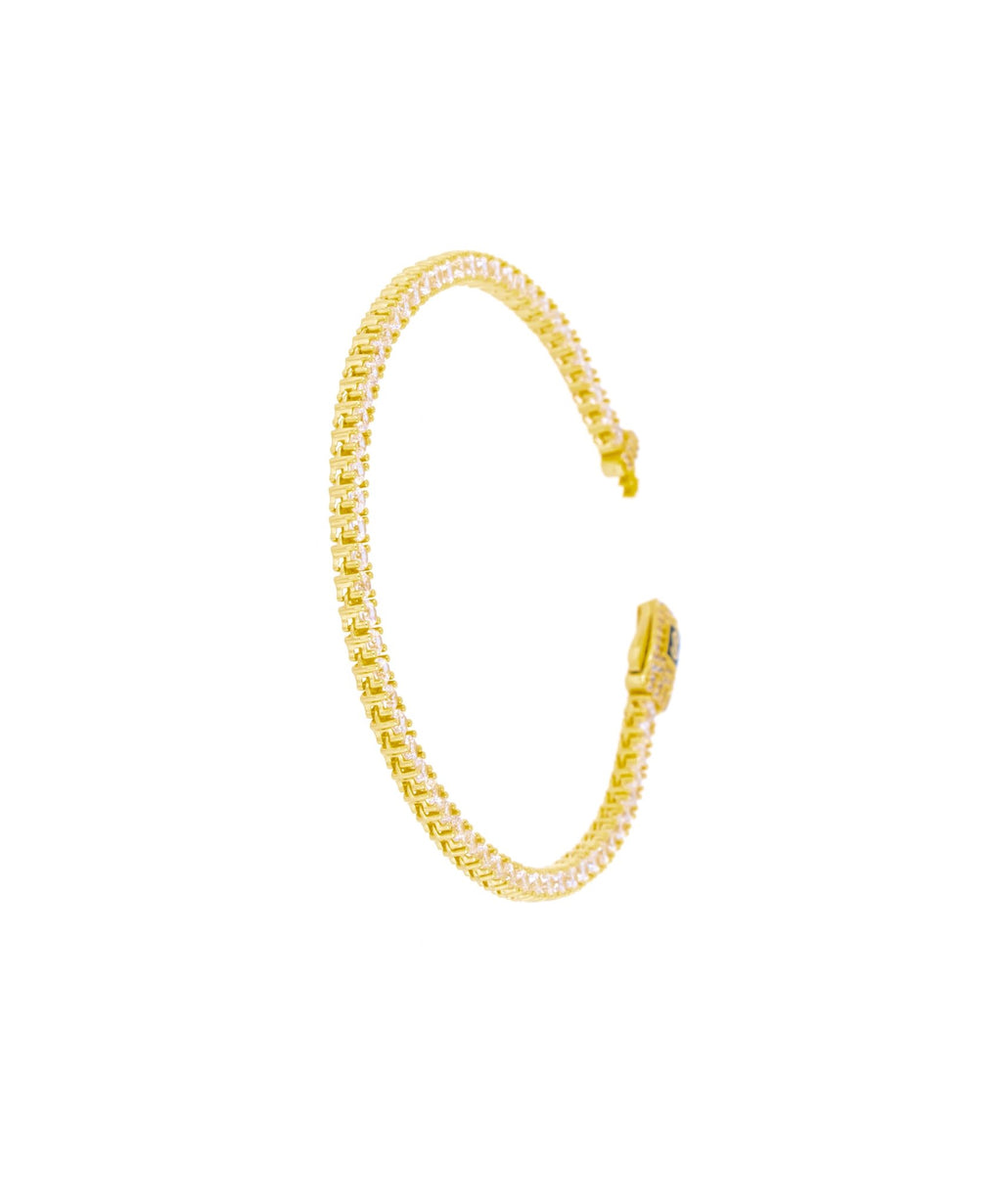 Tennis bracelet by Mônaco Chain - Leonora Gold Jewelry