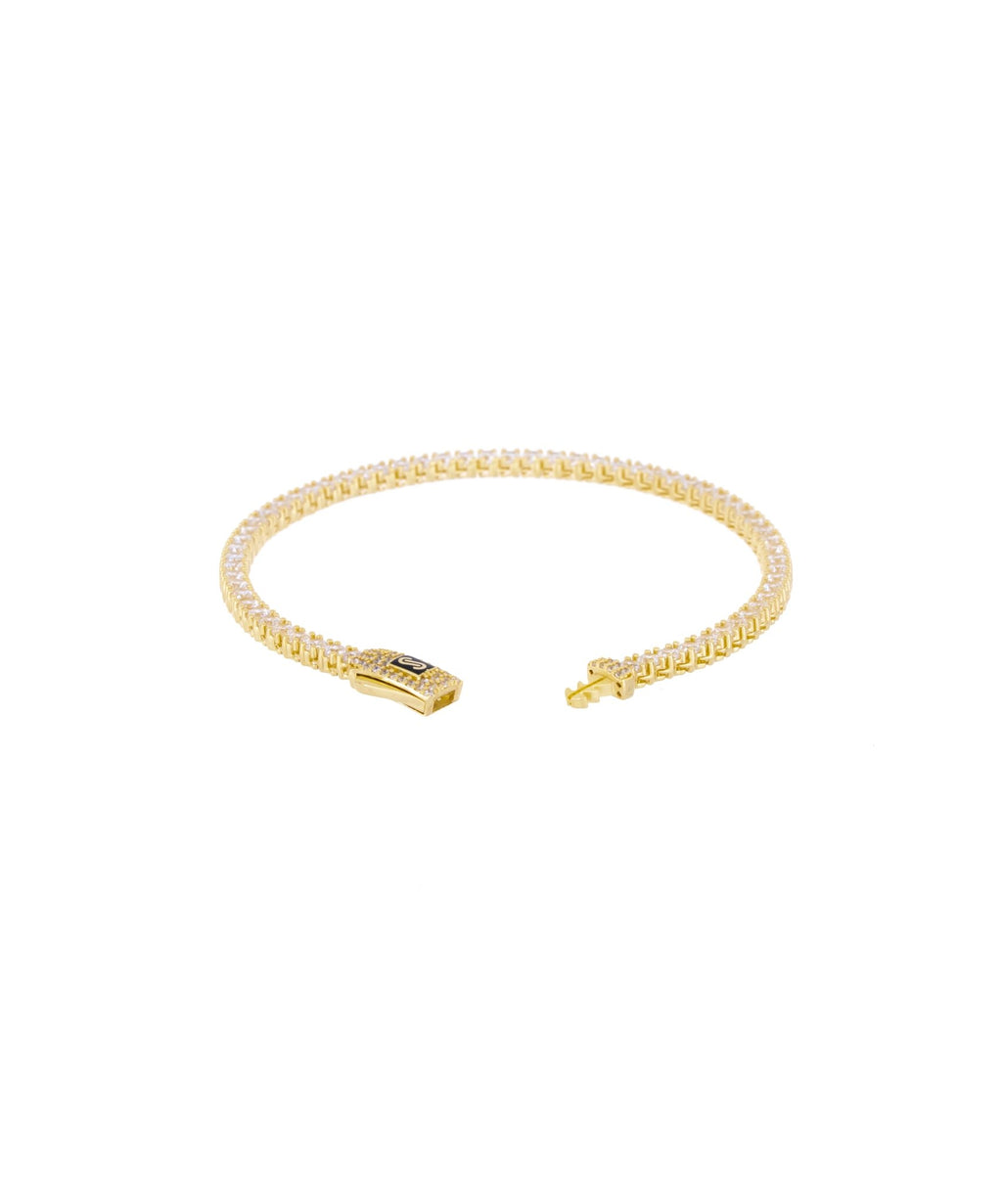 Tennis bracelet by Mônaco Chain - Leonora Gold Jewelry