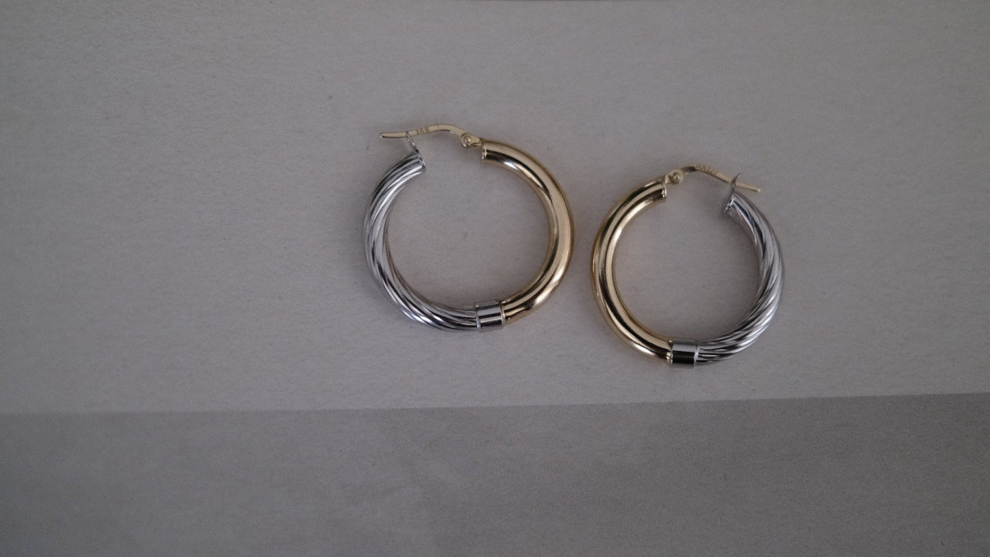 The Ava Hoops in 14k Gold - Blanche is Gold Jewelry