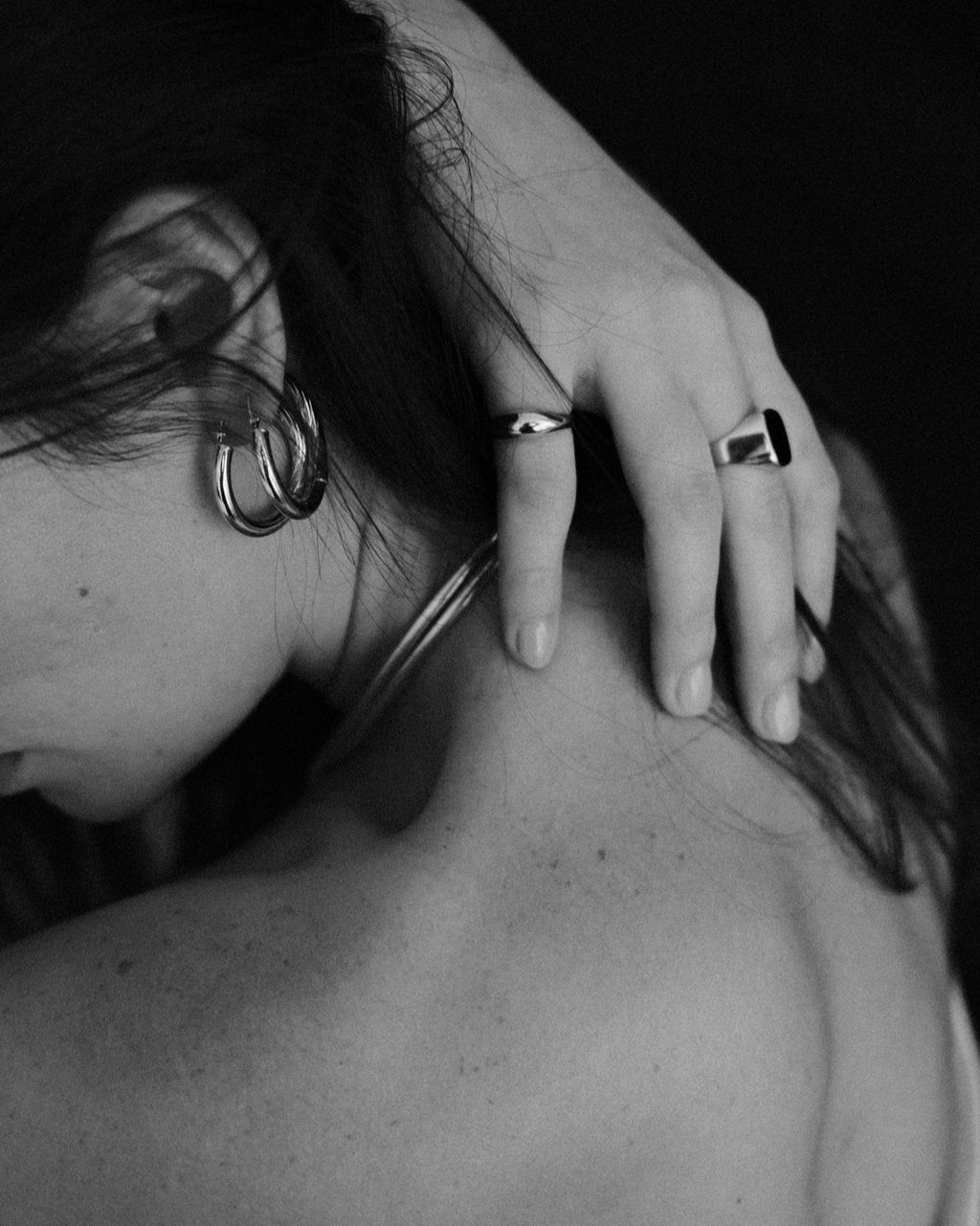 The Ava Hoops in 14k Gold - Blanche is Gold Jewelry