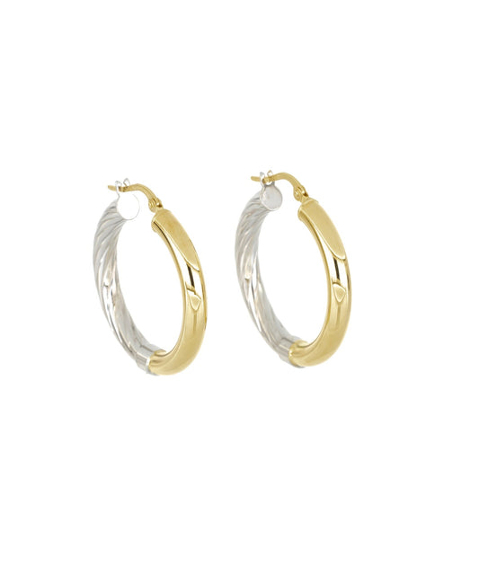 The Ava Hoops in 14k Gold - Leonora Gold Jewelry