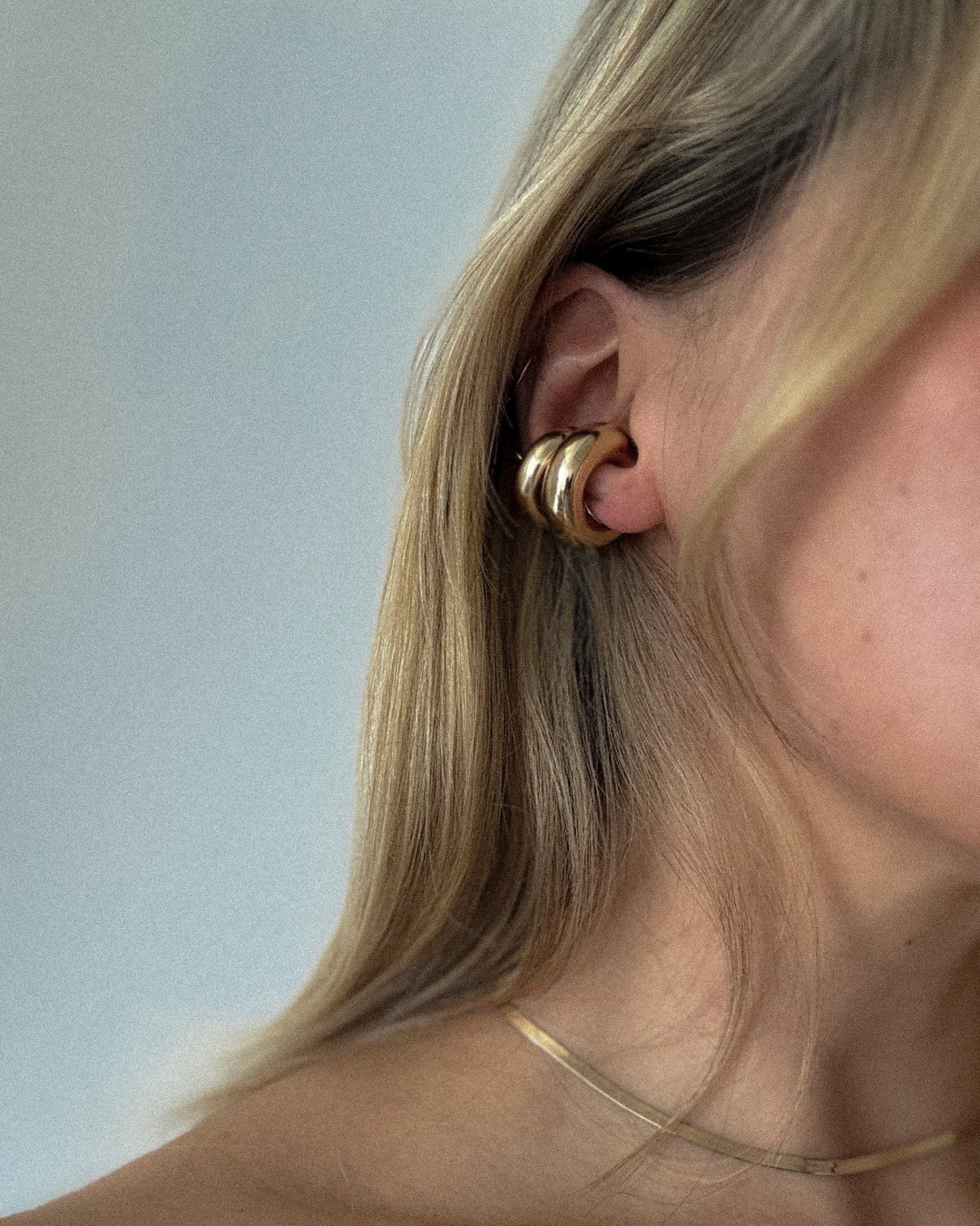 The Chunky Ear Cuff in 14k gold - Blanche is Gold Jewelry