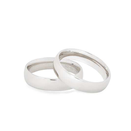 The Classic Band in White Gold 4mm - Blanche is Gold Jewelry