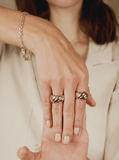 The Croissant Gold Ring - Blanche is Gold Jewelry