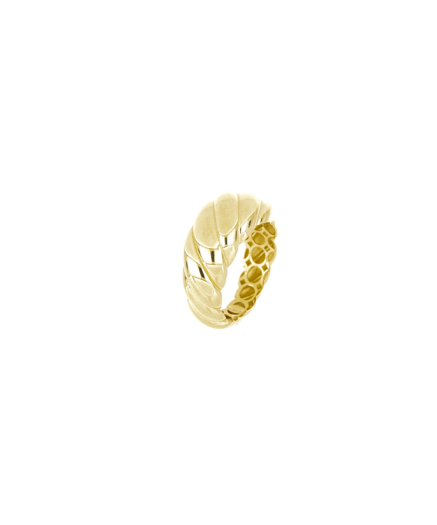 The Croissant Gold Ring - Leonora Gold Jewelry