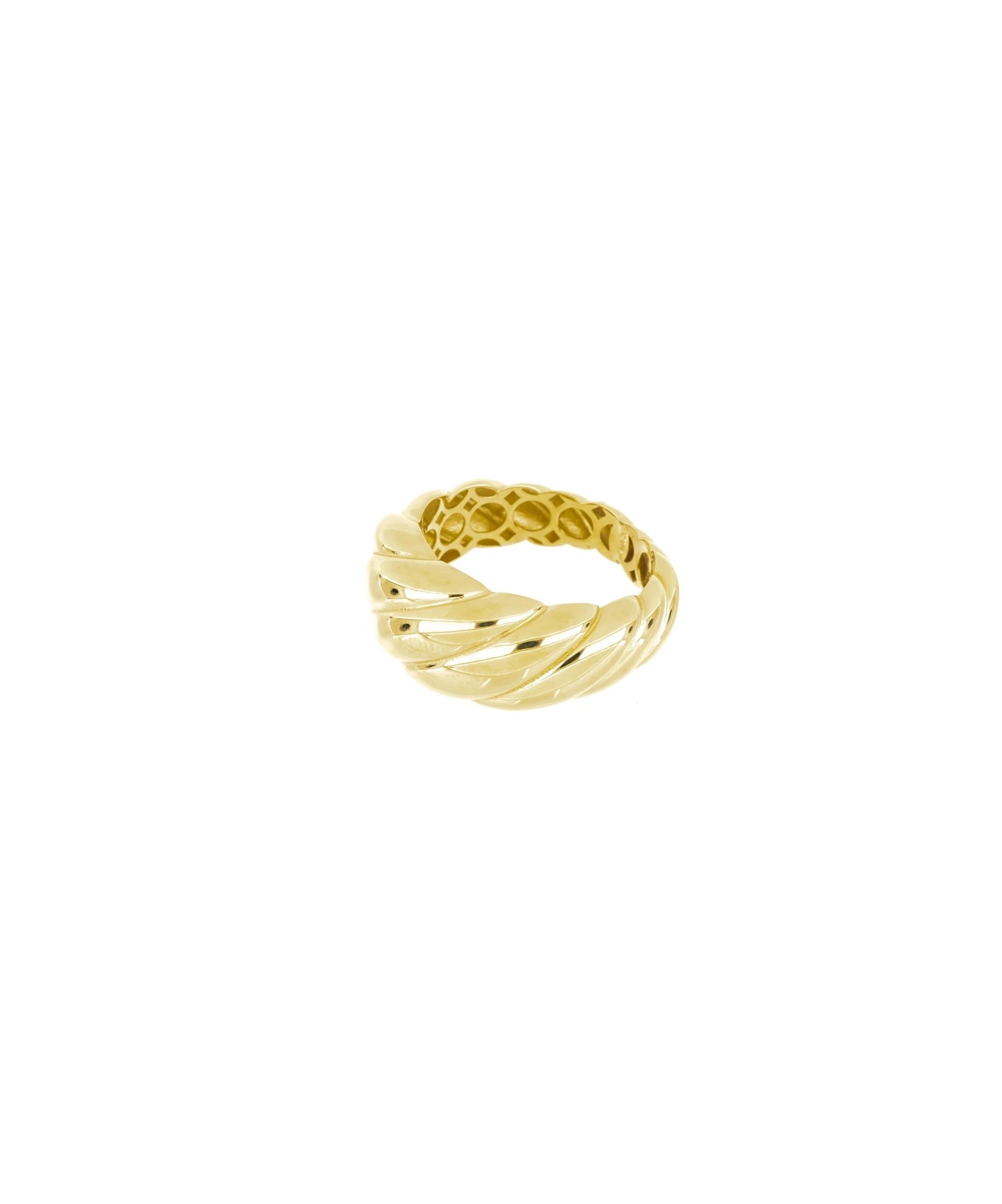 The Croissant Gold Ring - Leonora Gold Jewelry