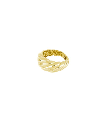 The Croissant Gold Ring - Leonora Gold Jewelry