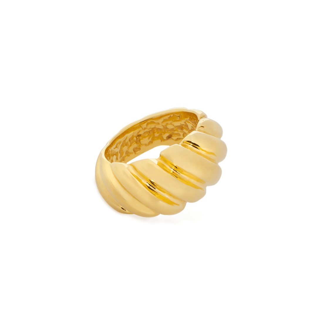 The Croissant Gold Ring - Blanche is Gold Jewelry