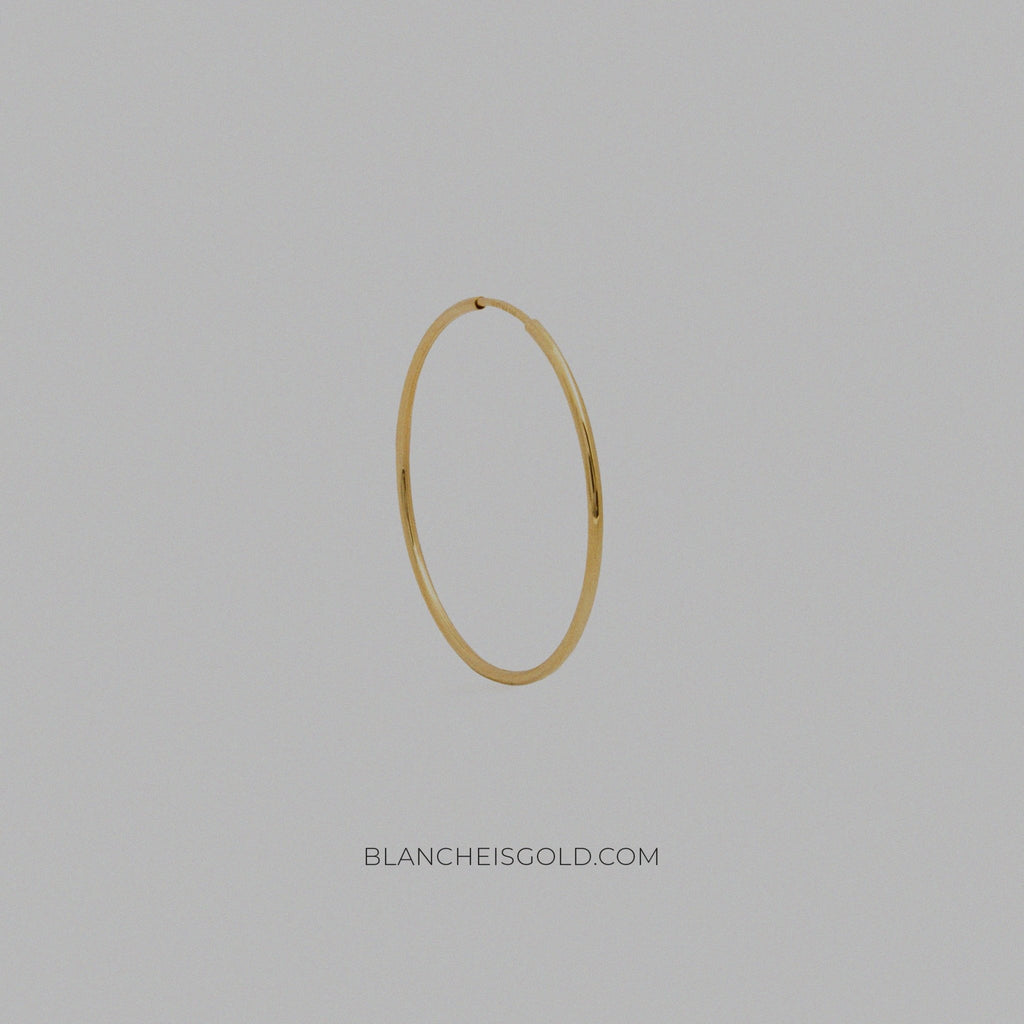 The Endless Hoops - Blanche is Gold Jewelry