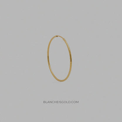 The Endless Hoops - Blanche is Gold Jewelry