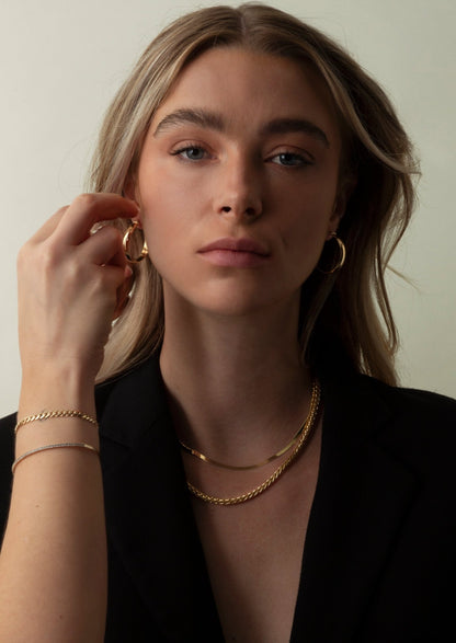 The Mayas Gold Hoops - Blanche is Gold Jewelry