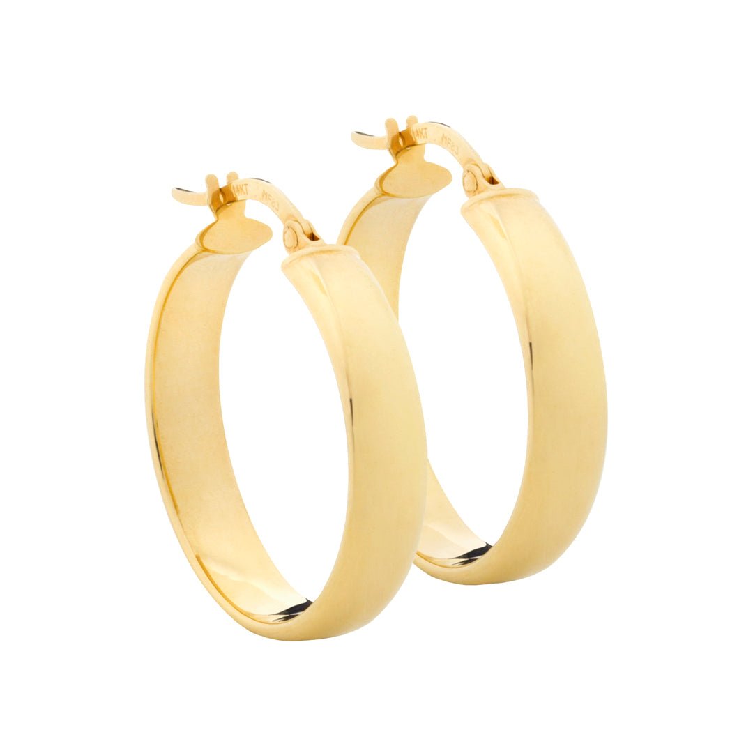 The Mayas Gold Hoops - Blanche is Gold Jewelry