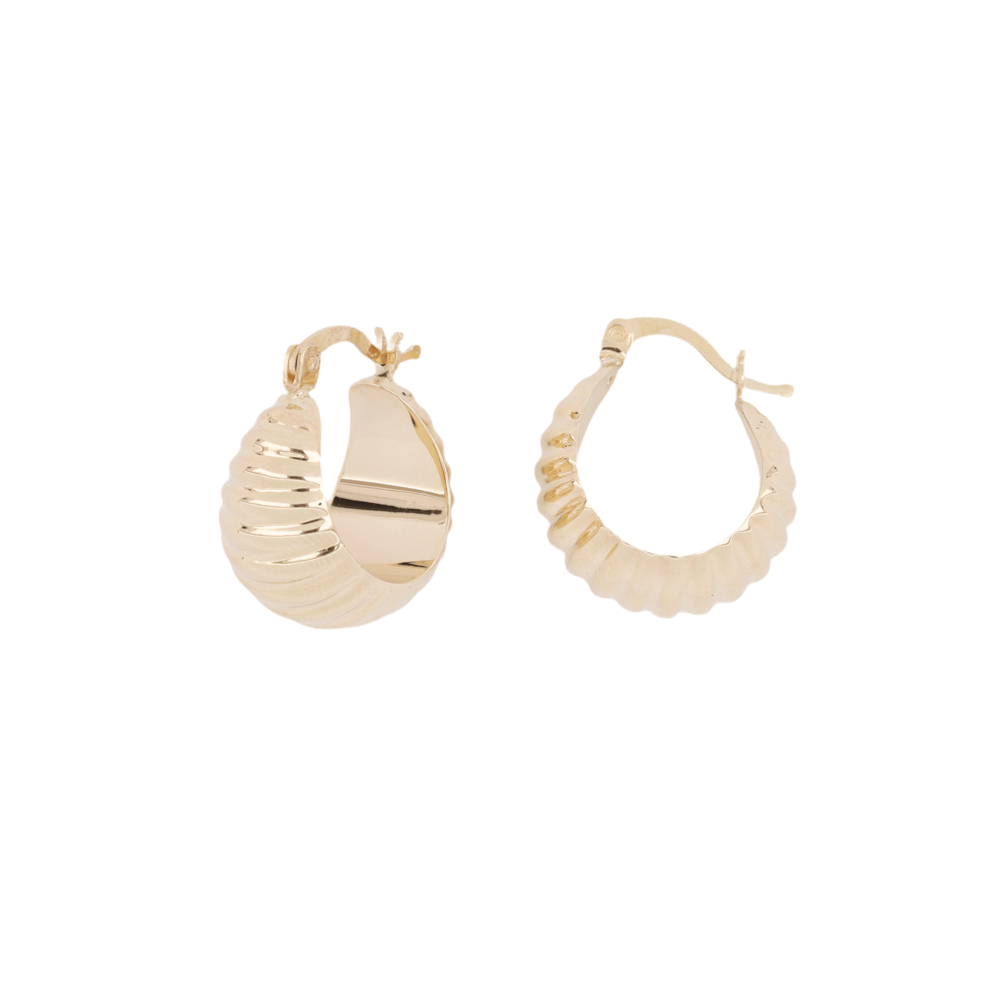 The Sabrina Hoops 14k Gold - Blanche is Gold Jewelry