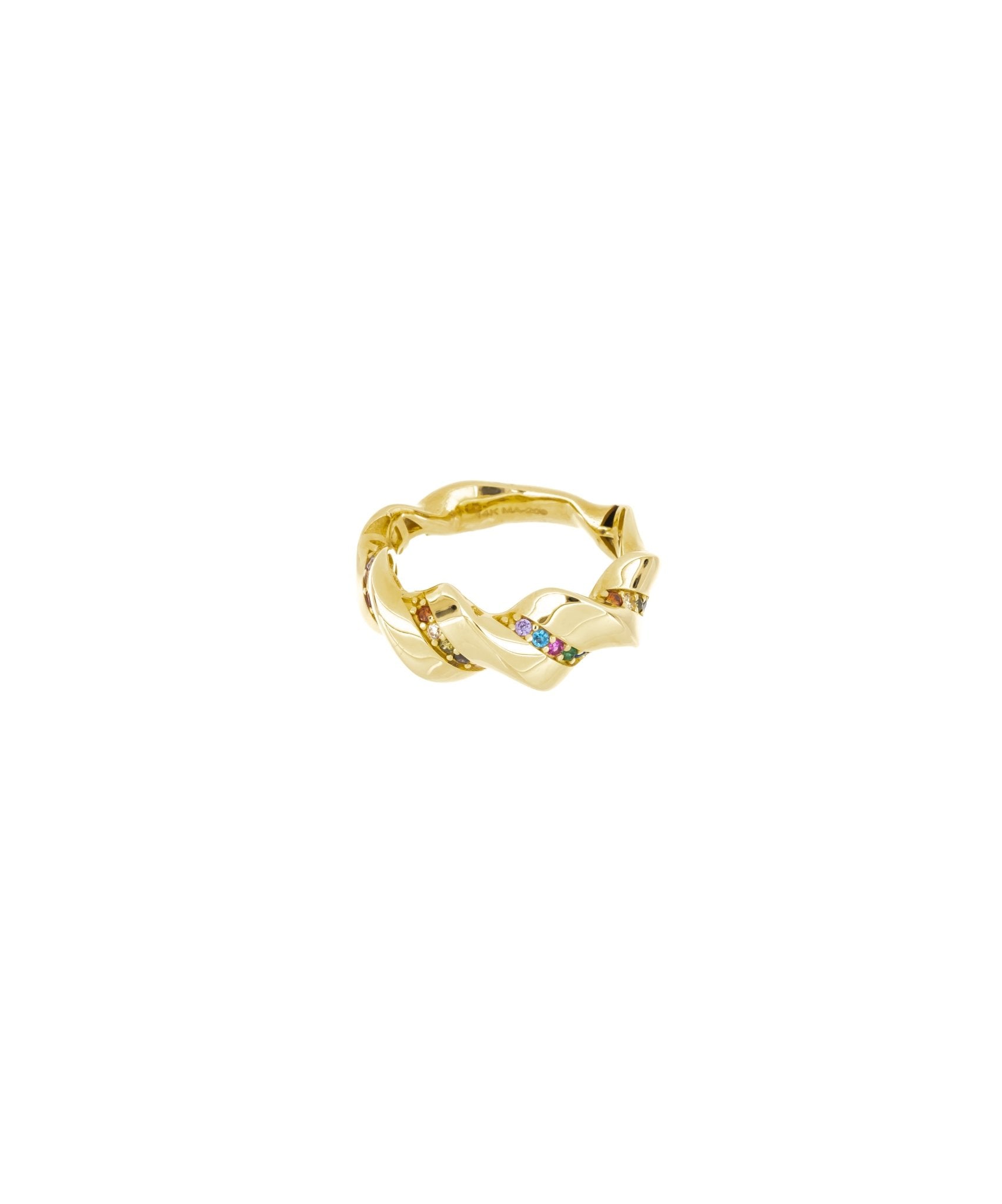 The Swirl Ring - Leonora Gold Jewelry